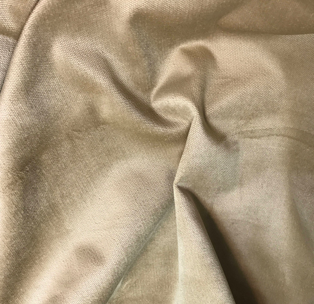Medium Beige - Upholstery Velvet Fabric
