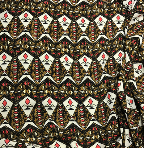 Geometric Kites - Polyester Georgette Fabric