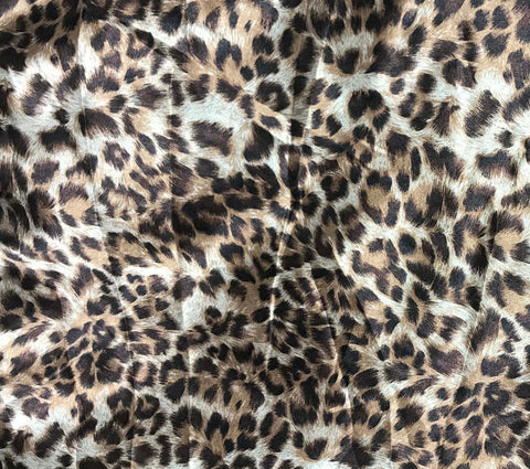 Leopard Spots - Faux Silk Charmeuse Satin Fabric