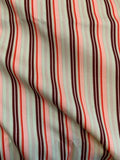 Mint Peach & Brown Retro Stripes - Art Gallery 100% Cotton Fabric