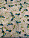 Peacock Feathers - Flights of Fancy Day - Splendor 1920 by Art Gallery 100% Cotton Fabric