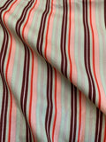 Mint Peach & Brown Retro Stripes - Art Gallery 100% Cotton Fabric