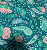 Cultivating Botah Jade Green Paisley - Art Gallery 100% Cotton Fabric