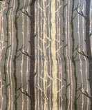 Blue Gray Trees Timber Twilight - Forest Floor - by Art Gallery 100% Cotton Fabric