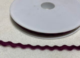 Velvet Rick Rack Trim Made in France 3/8" ( 10 Colors to choose from)