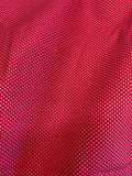 White on Fuchsia Pink - Small Polka Dot - Paintbrush Studio 100% Cotton Fabric