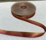 Ombre Metallic Double Sided Satin Ribbon Trim Made in France 9/16" wide (6 Colors to choose from)
