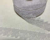 White Leaves - Guipure Bridal Lace Trim (1-1/4" wide)