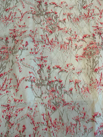 Pink & Gray Sprigs - Kladi Under Light - Skopelos by Art Gallery 100% Cotton Fabric