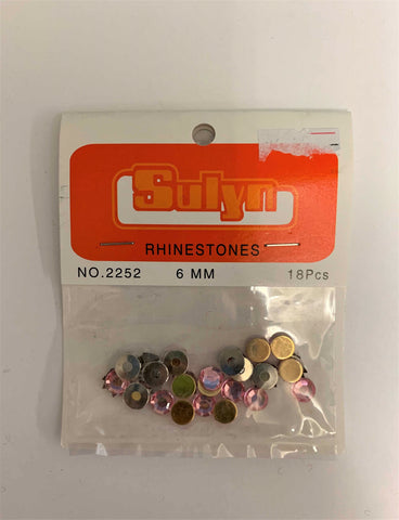 Pink Rhinestones - 6 mm - 18 Pieces - Sulyn Industries