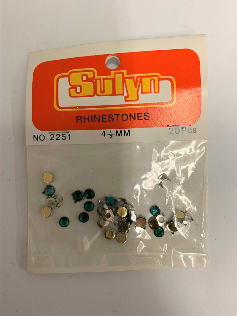 Green Rhinestones - 4.5 mm - 20 Pieces - Sulyn Industries – Prism Fabrics &  Crafts