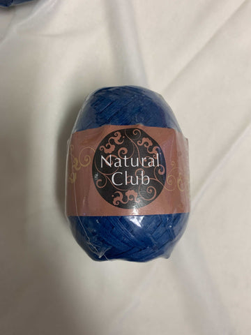 Natural Club Paper Raffia - Sapphire Blue