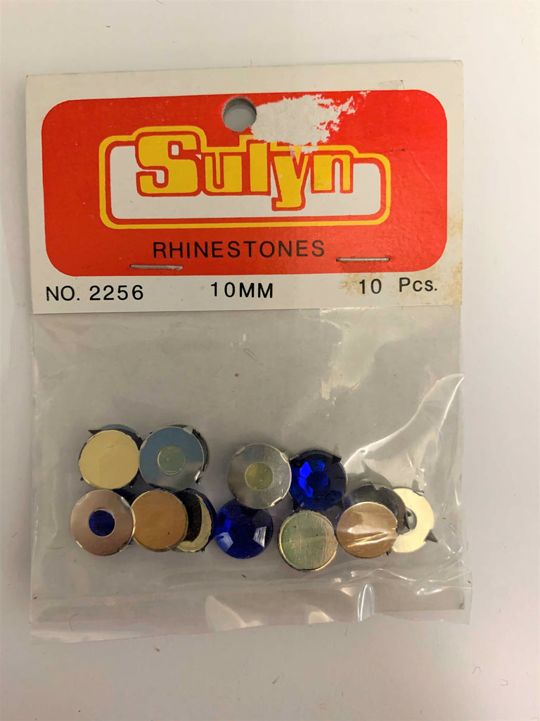 Royal Blue Rhinestones - 10 mm - 10 Pieces - Sulyn Industries