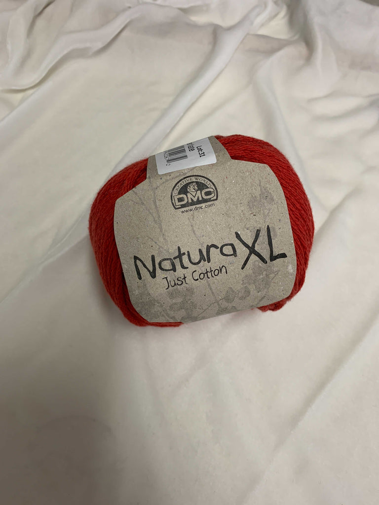 DMC Natura XL Bulky Cotton Yarn - Red