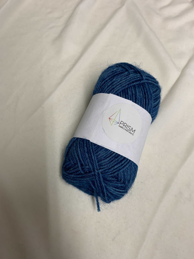Cotton/Wool Blend Yarn - Blue