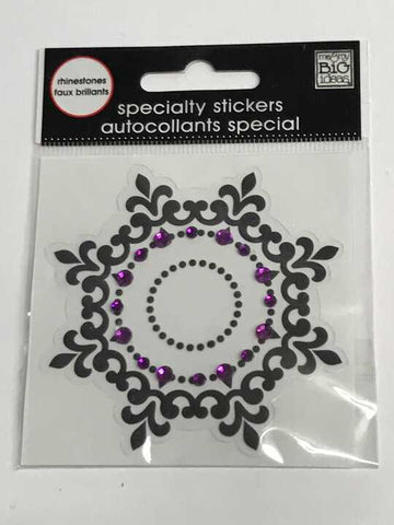 Specialty Sticker with Rhinestones