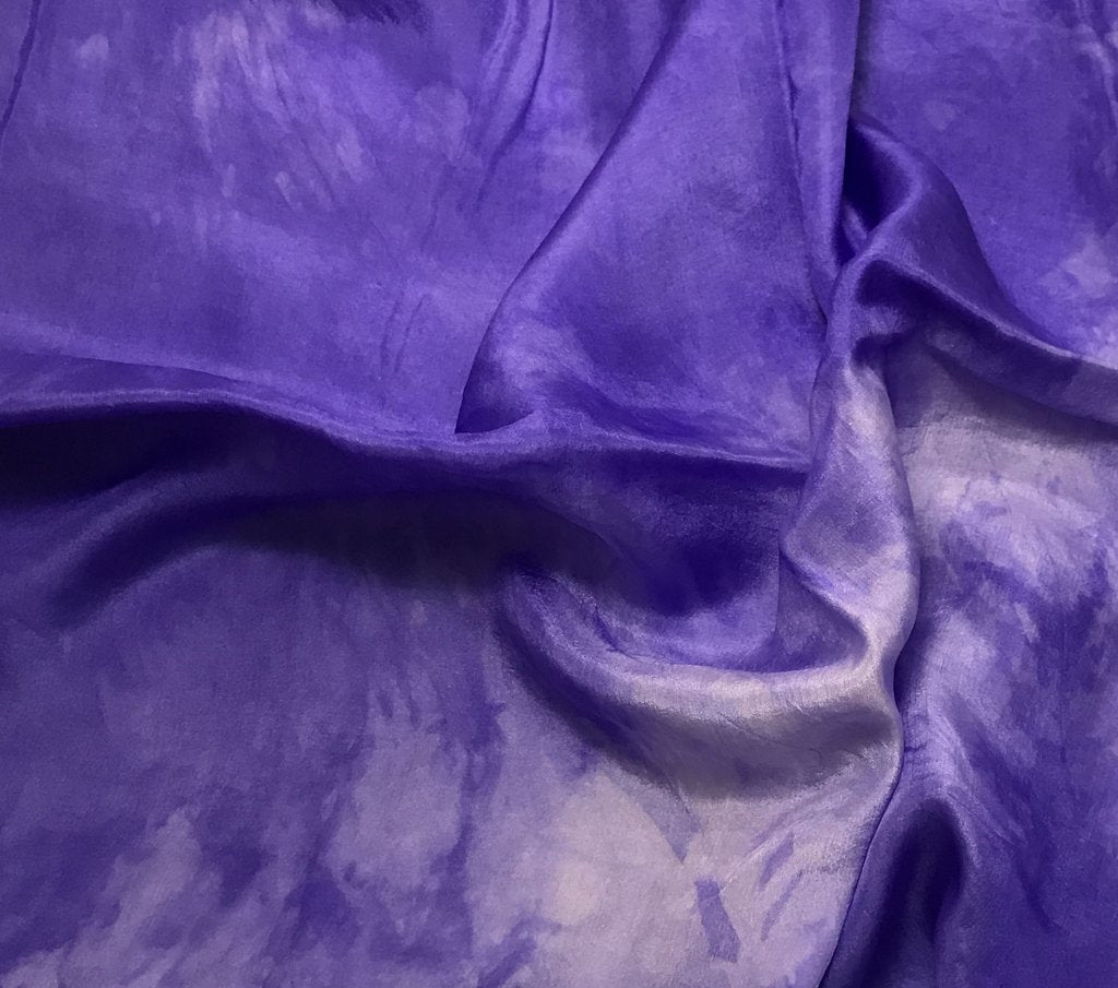 Iris Purple - Hand Dyed Silk Habotai