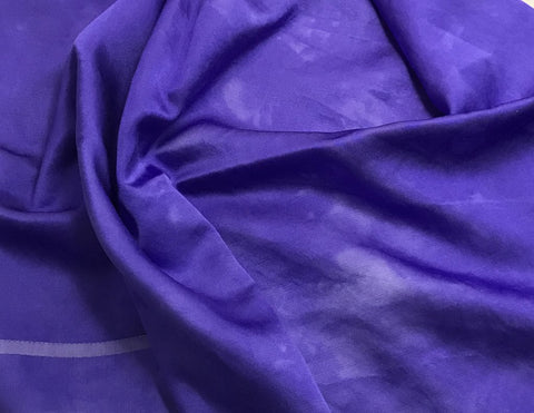 Iris Purple - Hand Dyed Silk/Cotton Satin