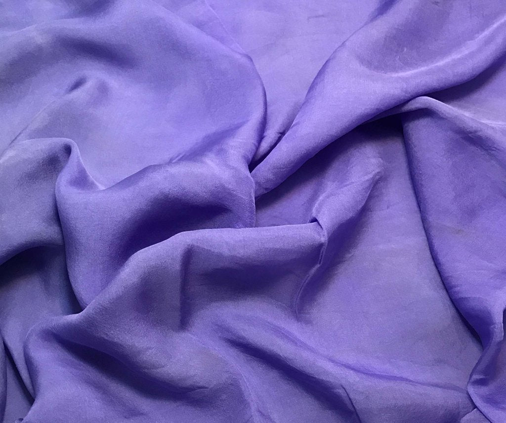 Iris Purple - Hand Dyed Soft Silk Organza