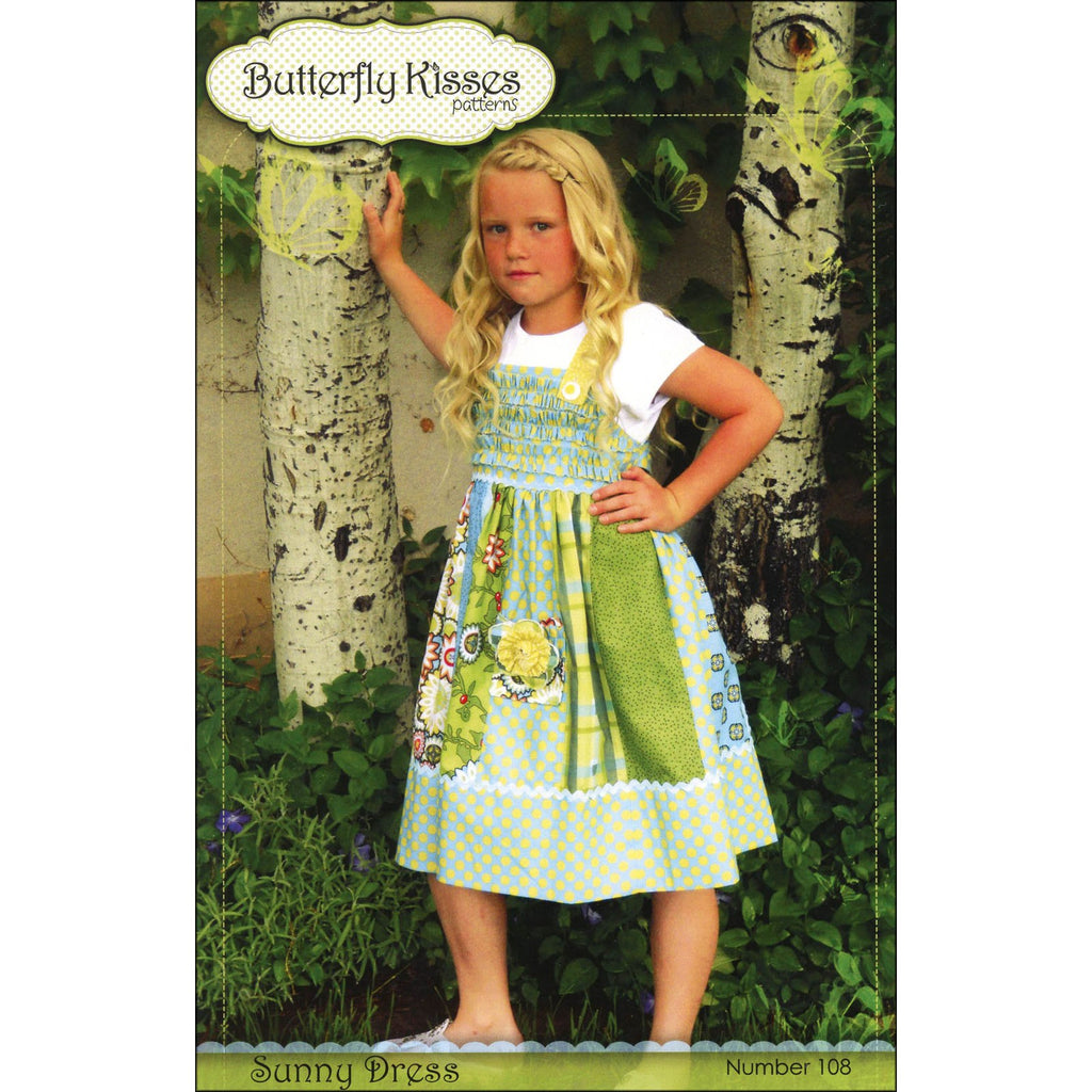 JBDDR108 Sunny Dress by Jina Barney Girls Dress Pattern Size 1/2 to 8 years