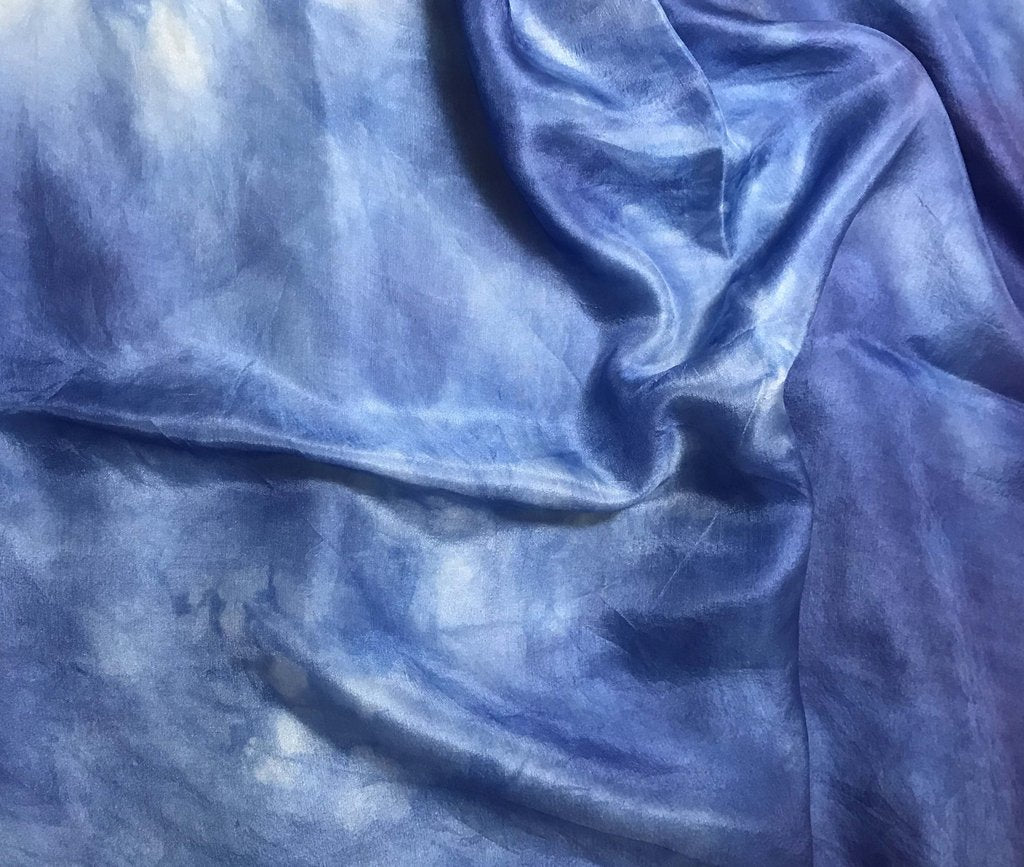 Lapis Blue - Hand Dyed Silk Habotai