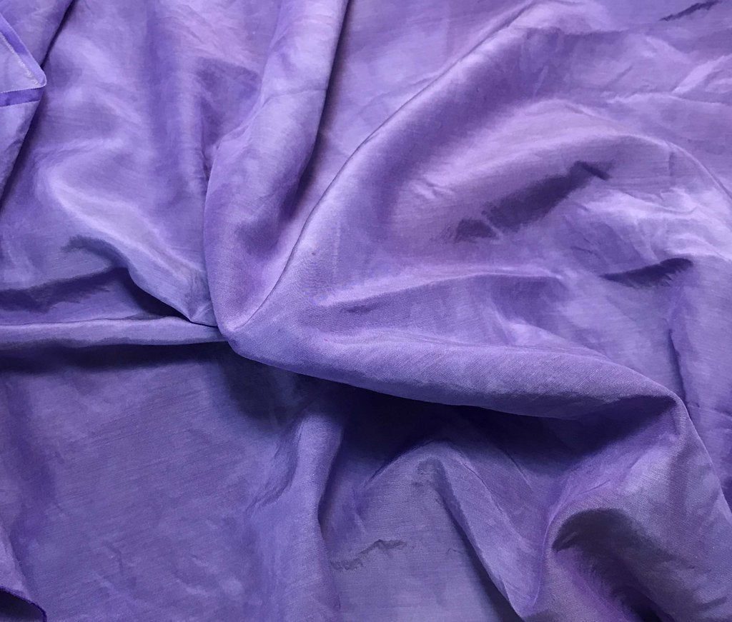 Lavender Purple - Hand Dyed Silk/ Cotton Habotai