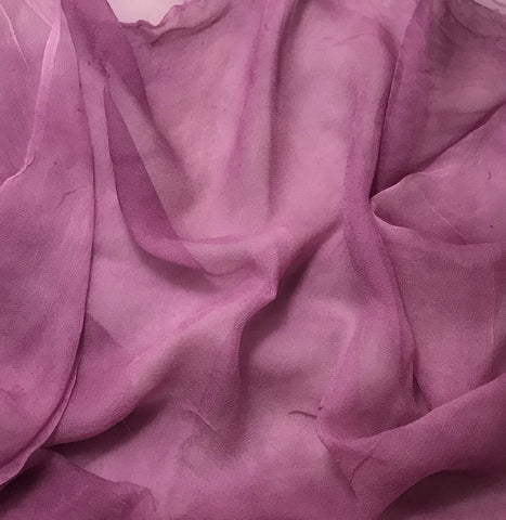Lilac - 3mm Hand Dyed Silk Gauze Chiffon