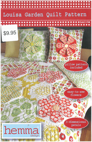 Louisa Garden Quilt & Pillow Pattern- Hemma Design