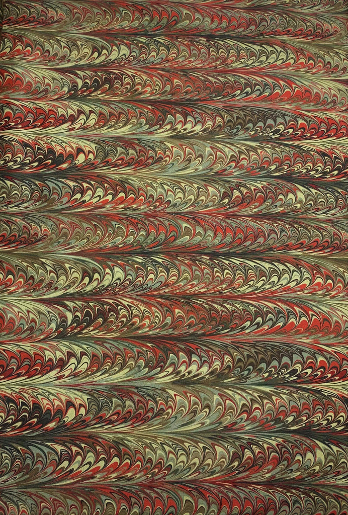 Scarlet Feather Marble 3 - Art of Marbling - by Heather Fletcher for Northcott Cotton Fabric