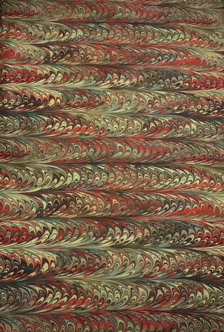 Scarlet Feather Marble 3 - Art of Marbling - by Heather Fletcher for Northcott Cotton Fabric