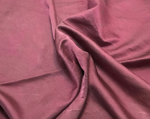 Mauve - Hand Dyed Silk/Cotton Satin