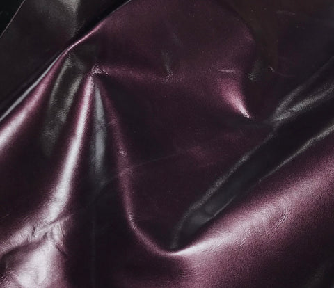 Metallic Amethyst Purple- Cow Hide Leather