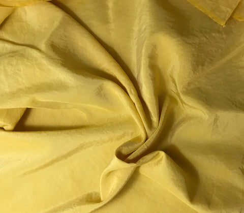 Mustard Yellow - Hand Dyed Silk/ Cotton Habotai