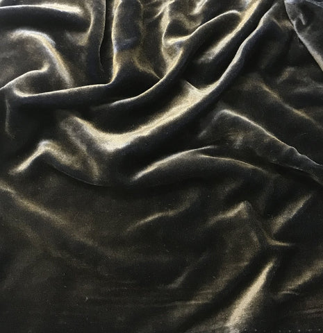 Antique Gold on Black - Hand Painted Silk Velvet Fabric – Prism Fabrics &  Crafts