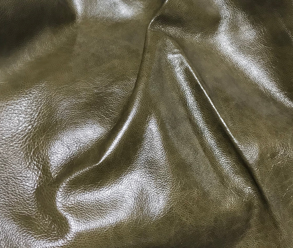 Olive Brown - Cow Hide Leather