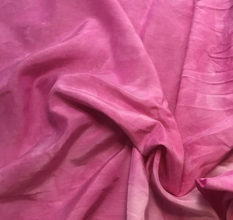 Orchid Pink - Hand Dyed Silk/ Cotton Habotai