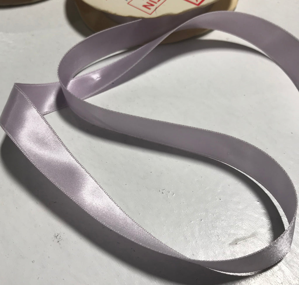 Orchid Purple 5/8" Vintage Grayblock Double Faced Satin Ribbon
