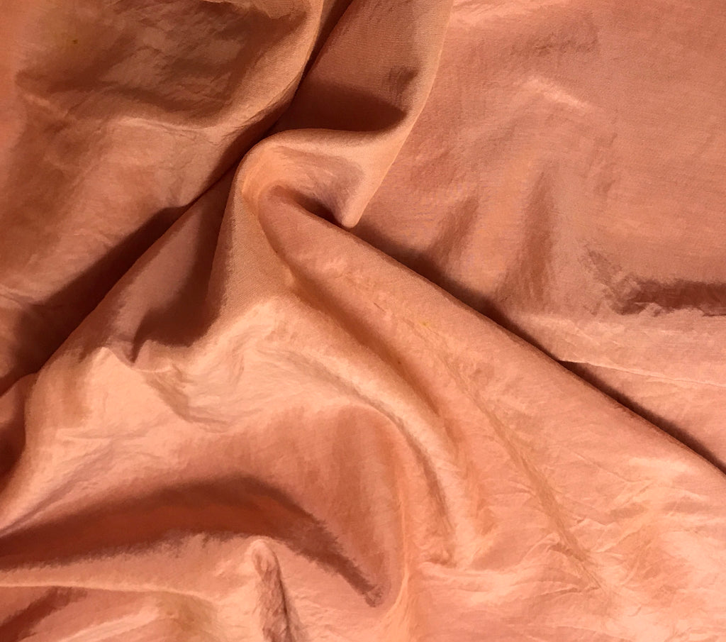 Peach Blush - Hand Dyed Silk/ Cotton Habotai