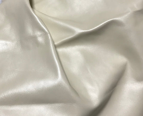 Metallic Pearl White - Cow Hide Leather