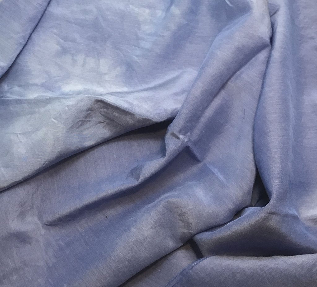 Periwinkle Blue - Hand Dyed Silk/ Cotton Habotai