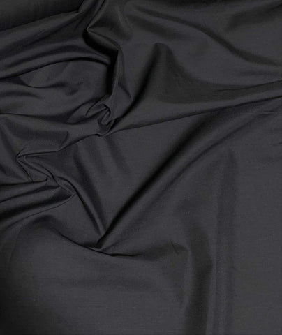 Black - Polyester/Cotton Broadcloth Fabric