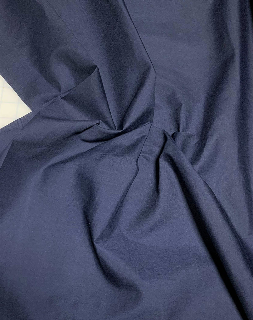Navy Blue - Polyester/Cotton Broadcloth Fabric – Prism Fabrics