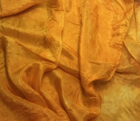 Poppy Orange - Hand Dyed Silk Habotai