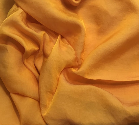 Poppy Orange - Hand Dyed Silk/Cotton Sateen