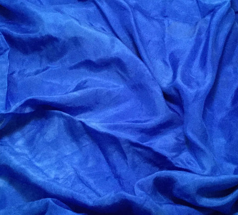 Primary Blue - Hand Dyed Silk Habotai