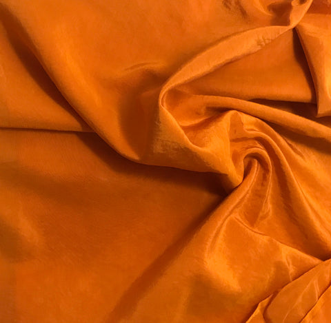 Pumpkin Orange - Hand Dyed Silk/ Cotton Habotai