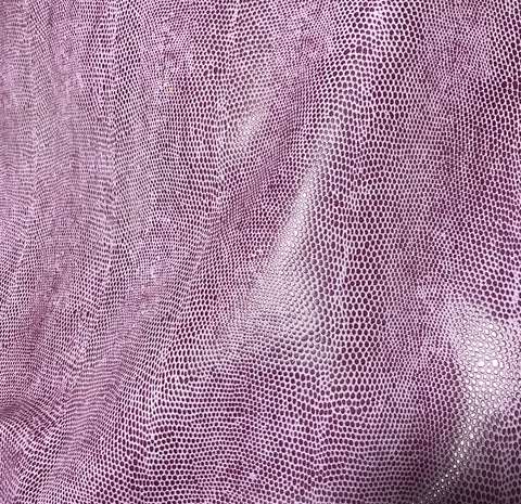 Purple Snakeskin - Cow Hide Leather