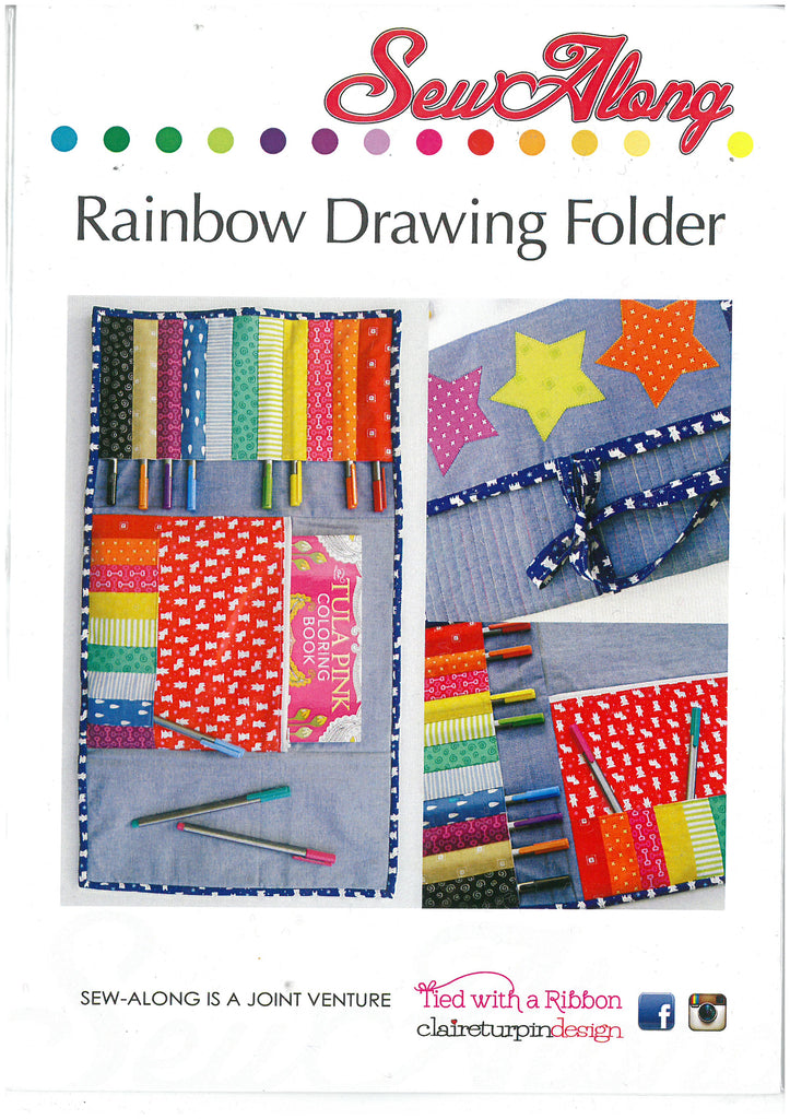 Rainbow Drawing Folder - Sew Along