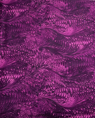 Raspberry Ripple Marble 1 - Art of Marbling - by Heather Fletcher for Northcott Cotton Fabric