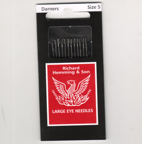 Richard Hemming Needles - Darners Size 5 - Made in England